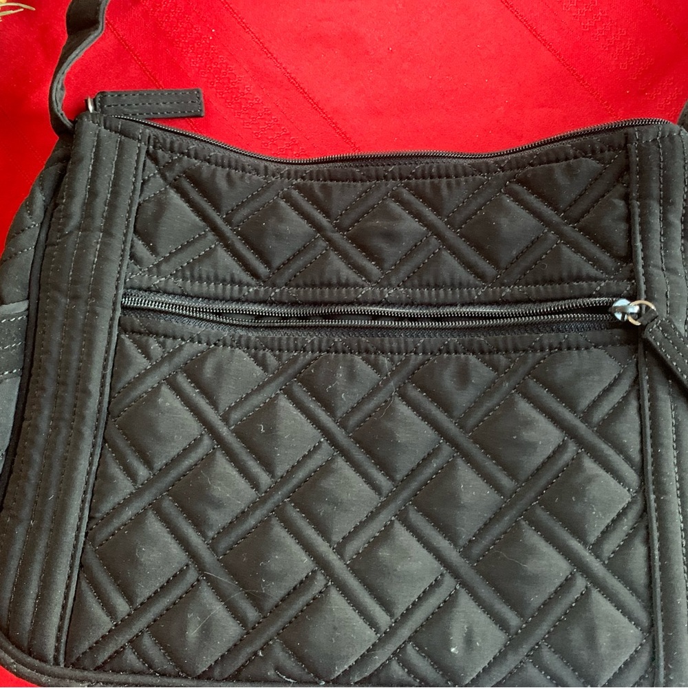 Vera Bradley CrossBody bag, black microfiber